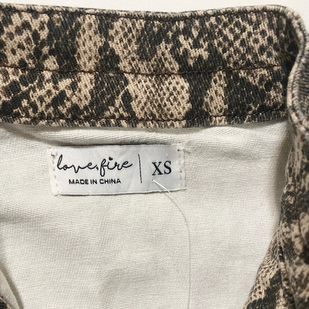 Twill Python Print Bomber Jacket - Picture 4 of 8